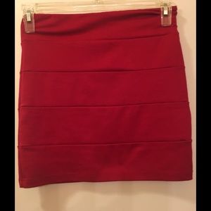 Red skirt